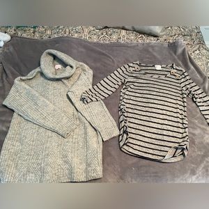 Lot of 2 Maternity Size Small Sweaters